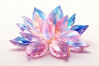 Lotus gemstone jewelry crystal.