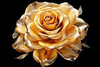 Yellow rose jewelry flower petal.