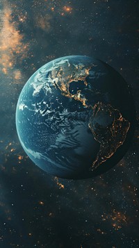  Earth space astronomy universe. AI generated Image by rawpixel.