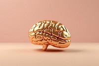 Golden plastic brain accessories accessory medical.