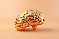 Golden plastic brain accessories investment accessory.