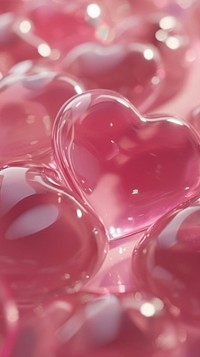  Heart backgrounds pink abstract. AI generated Image by rawpixel.