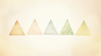Triangles as divider line watercolour illustration creativity yellow shape.