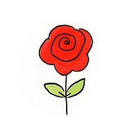 Rose cartoon drawing flower.