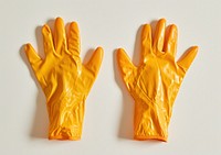 Rubber gloves white background protection clothing.