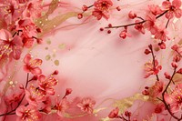 Cherry blossom with frame backgrounds flower petal.
