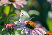 Butterfly eating nectar flower pollen animal. AI generated Image by rawpixel.