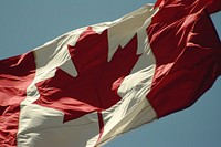 Flag of canada patriotism outdoors shape. AI generated Image by rawpixel.