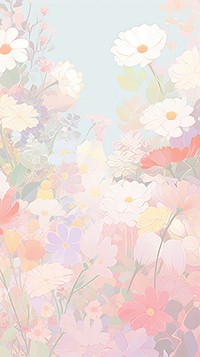  Flower garden backgrounds pattern plant. AI generated Image by rawpixel.