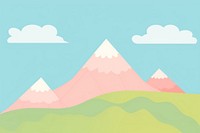  Mountains with cloudy sky backgrounds outdoors nature. AI generated Image by rawpixel.