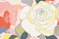  Rose art abstract painting. AI generated Image by rawpixel.