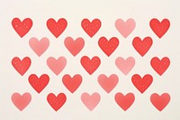  Hearts backgrounds shape red. AI generated Image by rawpixel.