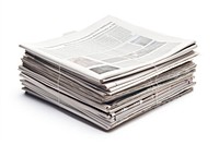 Newspaper white background paperwork document. AI generated Image by rawpixel.