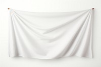 Banner mockup textile white white background. AI generated Image by rawpixel.