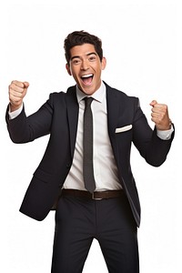 Mexican businessman cheering shouting laughing adult. AI generated Image by rawpixel.