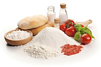 Pizza ingredients vegetable tomato powder.