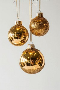 Golden christmas decorations chandelier jewelry hanging. AI generated Image by rawpixel.
