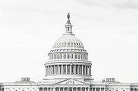 Us capitol dome landmark white architecture. AI generated Image by rawpixel.