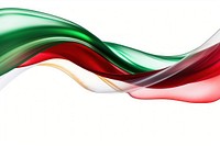 Green and red ribbons backgrounds white background creativity.
