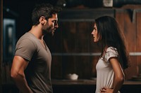 Husband and wife having arguments arguing adult human. AI generated Image by rawpixel.