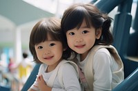 Japanese little boys and girls portrait people child.
