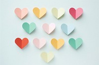  Paper crafted hearts backgrounds arrangement celebration. AI generated Image by rawpixel.