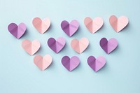  Paper crafted hearts backgrounds celebration creativity. AI generated Image by rawpixel.