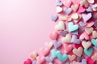  Paper crafted hearts backgrounds abundance variation. AI generated Image by rawpixel.