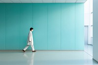 Hospital walking person architecture. AI generated Image by rawpixel.