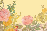  Roses painting pattern flower. AI generated Image by rawpixel.