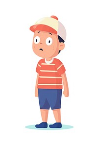  Boy golffing cartoon cute cap. AI generated Image by rawpixel.