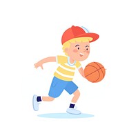  Boy playing basketball footwear cartoon sports. AI generated Image by rawpixel.