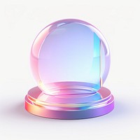 Event icon sphere white background refraction.