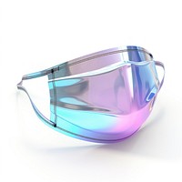 Surgical mask glasses white background accessories.