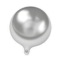 Ball melting dripping jewelry silver pearl.