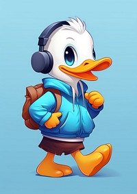 Duck cartoon representation technology. AI generated Image by rawpixel.