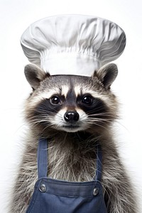 Raccoon mammal animal hat.
