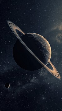  Saturn in space astronomy universe outdoors. AI generated Image by rawpixel.