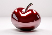 Cherry Chrome material apple fruit shiny.