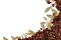 Coffee beans backgrounds food white background.