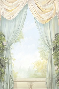 Luxury curtains backgrounds painting art.