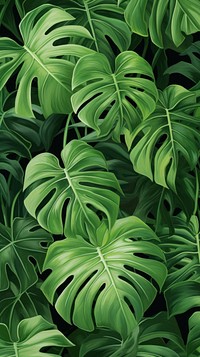  Monstera green vegetation outdoors. AI generated Image by rawpixel.