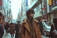 Japan fashionista street walking adult.