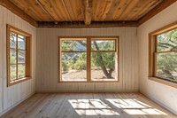 Window see canyon hardwood cottage room.