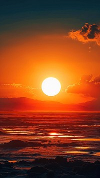  Sun outdoors horizon nature. AI generated Image by rawpixel.