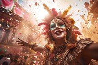 Carnival celebration festival adult representation. AI generated Image by rawpixel.