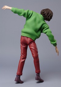 Figurine fashion toy side view. AI generated Image by rawpixel.