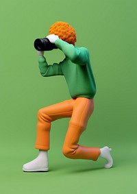 A man holding camera cartoon representation photography. AI generated Image by rawpixel.