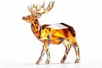 Deer shape gemstone wildlife animal mammal.
