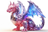 Crystal dragon pastel creativity cartoon animal.